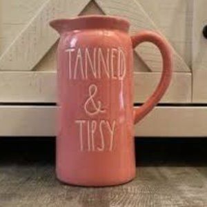 RAE DUNN Tanned And Tipsy Pitcher